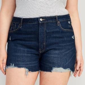 🔹High-Waisted O.G. Straight Cut-Off Jean Shorts for Women -- 3-inch inseam
